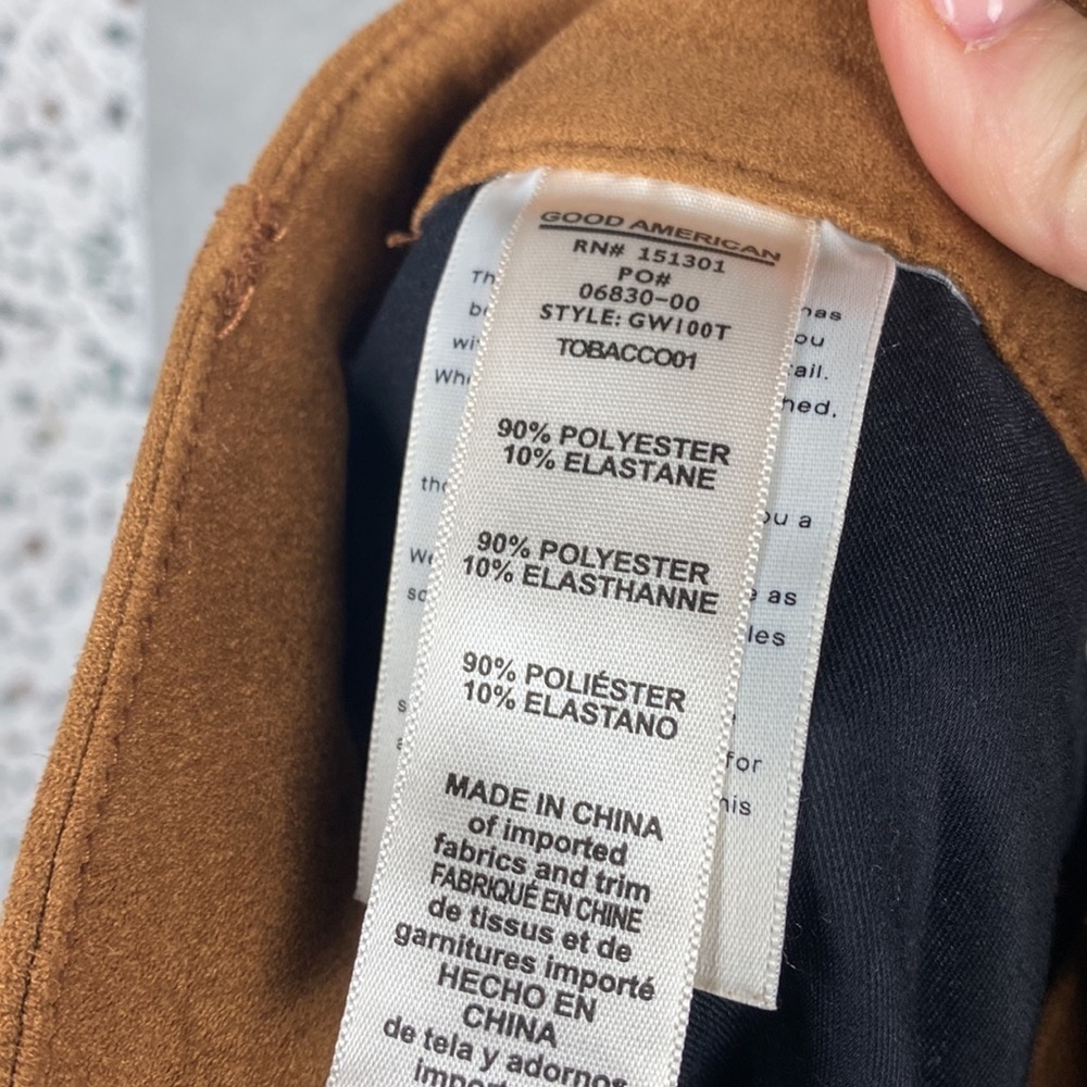 Good American brown suede skinny pants - Picture 8 of 8